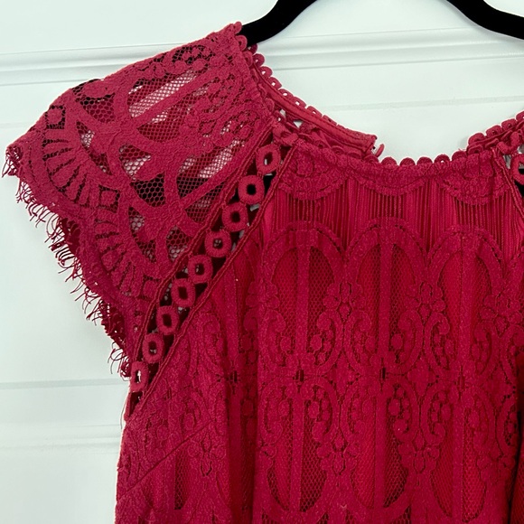 Twik by Simon’s Maroon Dress, Size M - Picture 1 of 7